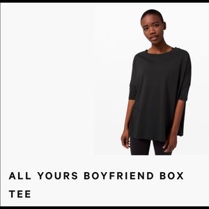 Lululemon NWT Boyfriend Box Tee